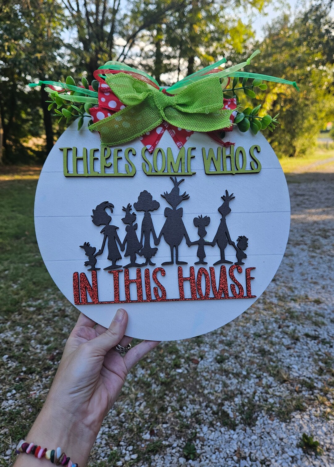 Grinch Decor, Grinch Door Hanger, Grinch Sign, Grinch Decorations
