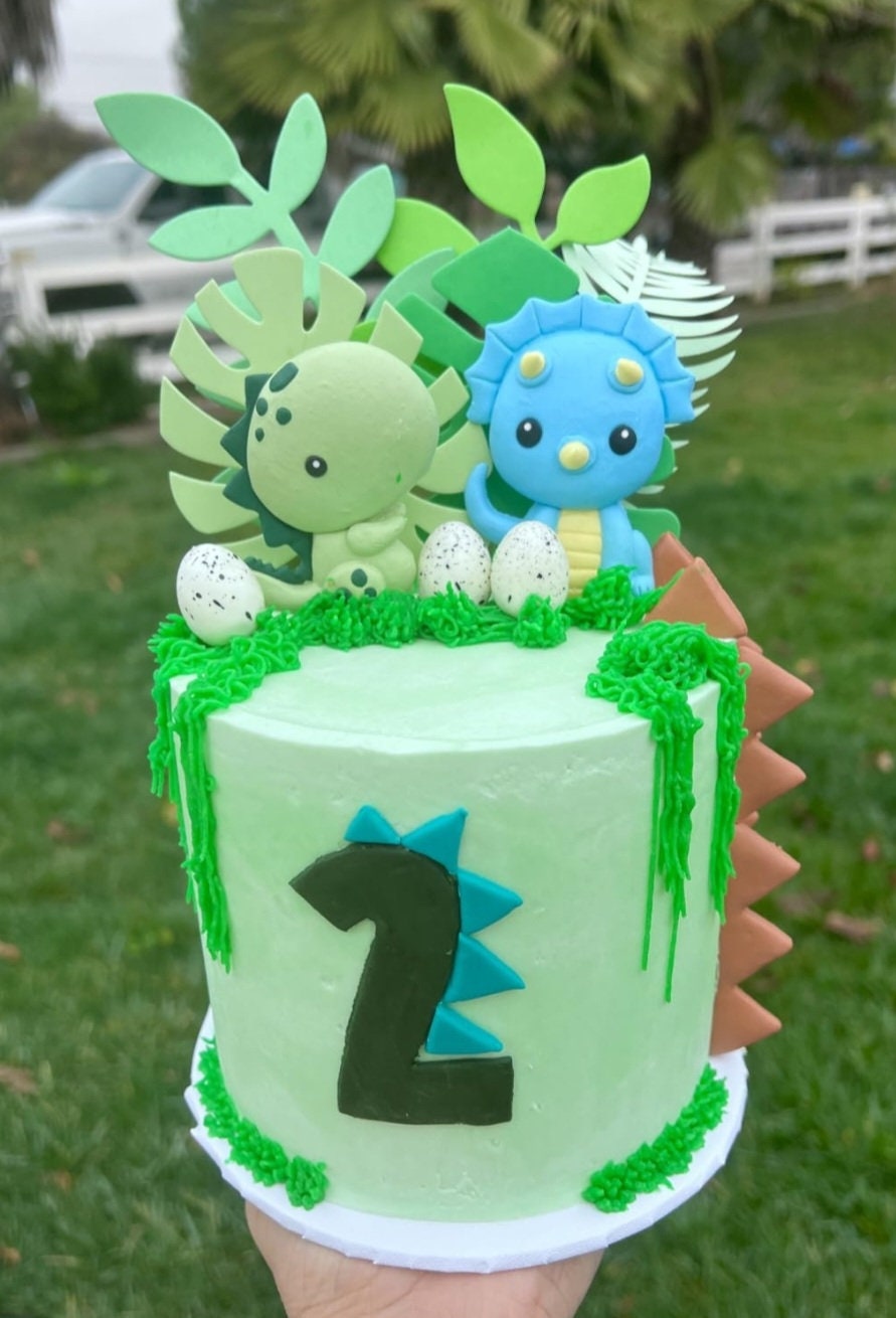 Lot De 11 Décorations De Gâteau Dinosaures - Décoration De