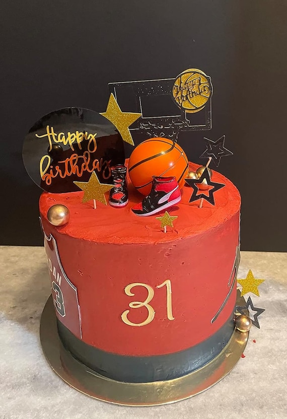 Decorazioni per torta da basket, Decorazioni a stuzzi per