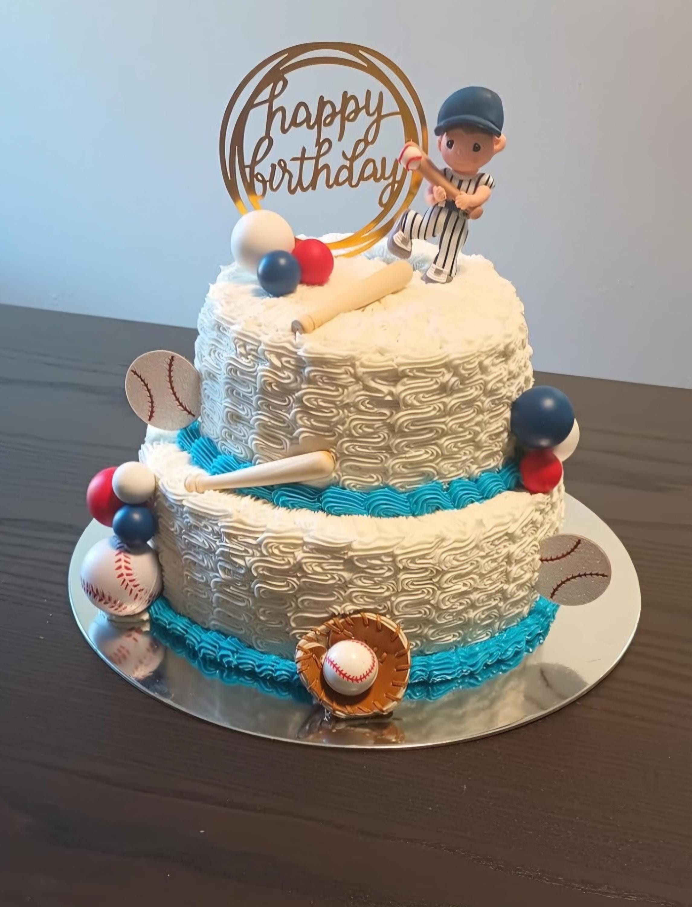 ケーキトッパー　野球 ゼクシィ展示* ケーキトッパー 野球 ウェディング 結婚式 ウェディング