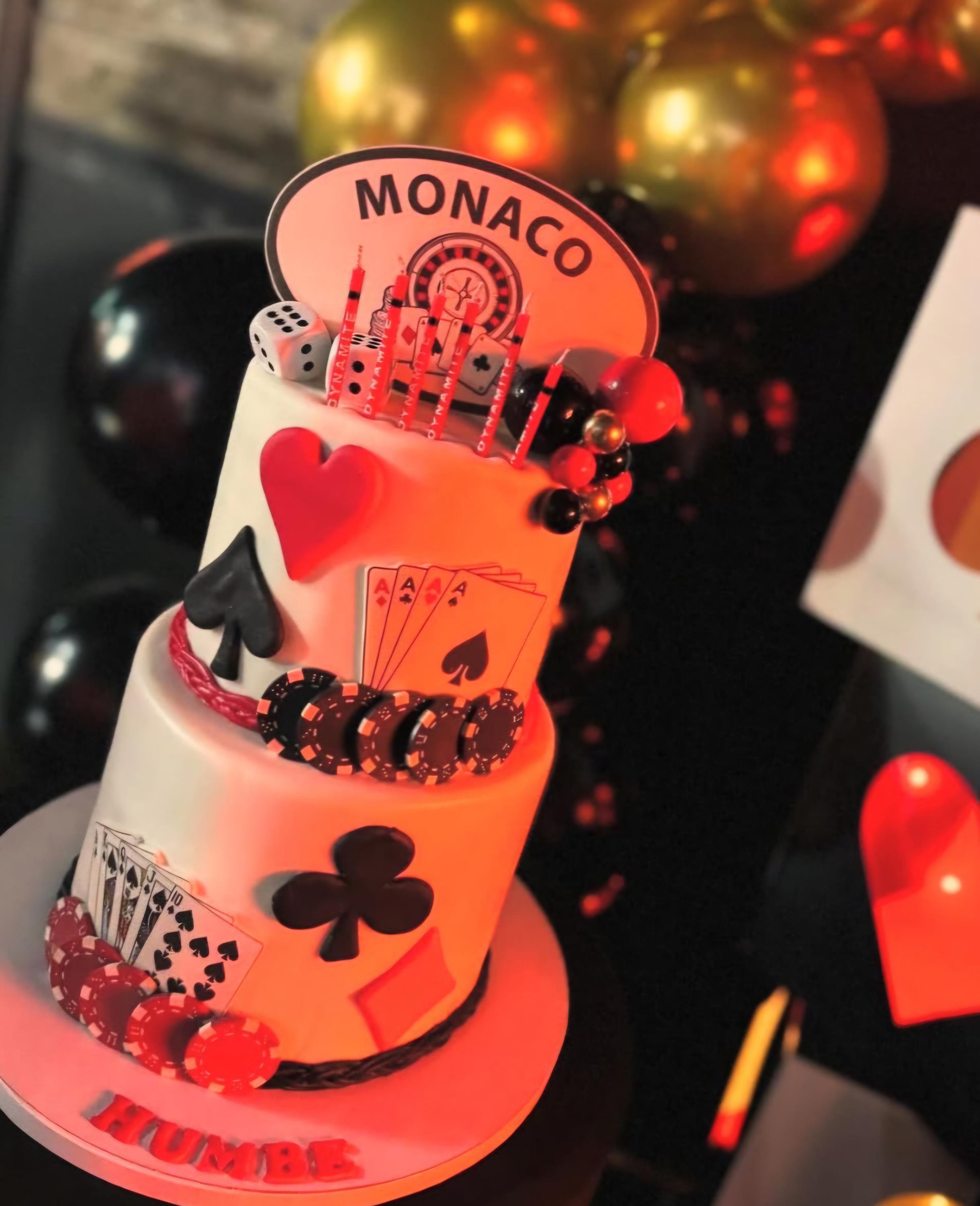 Set di decorazioni per torte a tema casinò: decorazioni per feste a tema poker - Italia