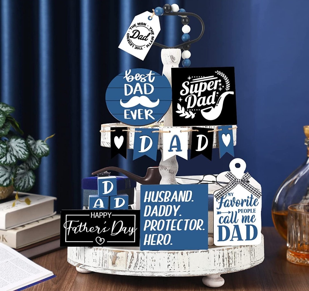 Tiered Tray Decor Father's Day Decor Father's Day - Etsy