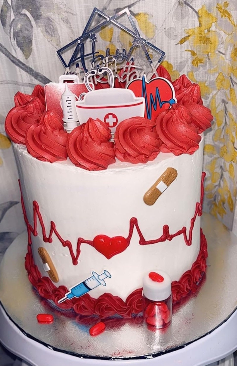 Topper per torta da infermiera Toppers per cupcake infermieristico Decorazioni per torta di laurea per infermiere per fornure per feste da dottore e infermiere  15