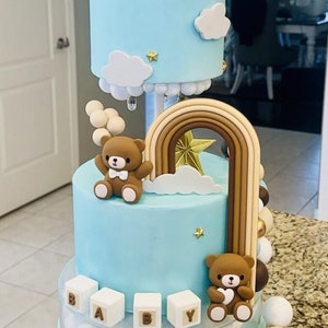 Cake Topper, Rainbow Cake Topper, Birthday Cake Topper, Baby Shower Cake Topper