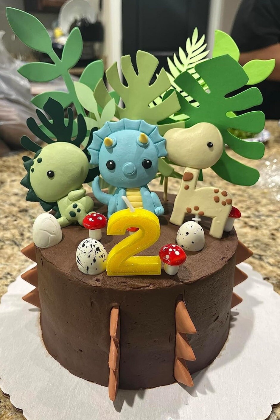 Décorations Gâteau Dinosaures - Lot De 18 Pièces En Silicone Pour Anniversaire Enfant, Thème Jungle Préhistorique