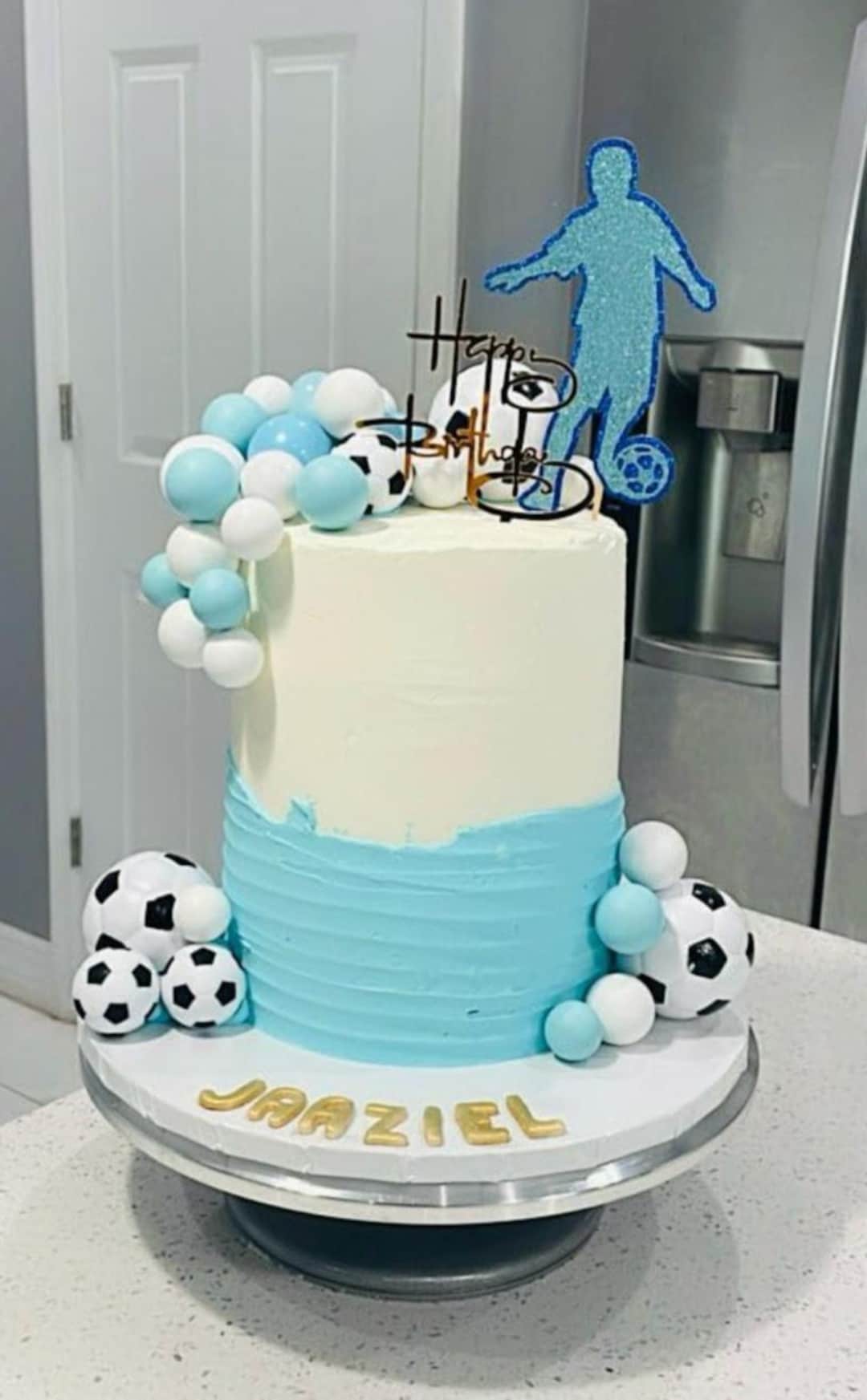 Topper サッカー上下 トリコロール Y2K Soccer Cake Topper Set: Birthday Party Decorations - Etsy