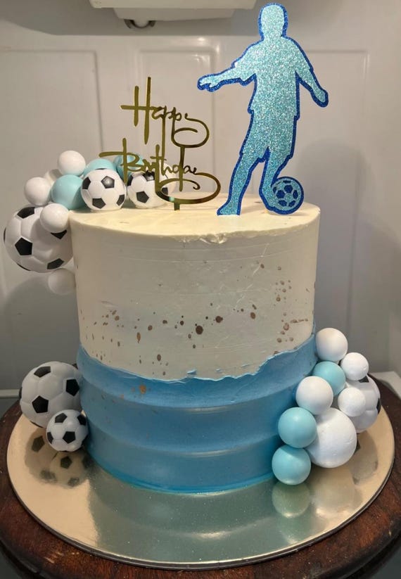 Soccer Cake Topper Set: Birthday Party Decorations - Etsy