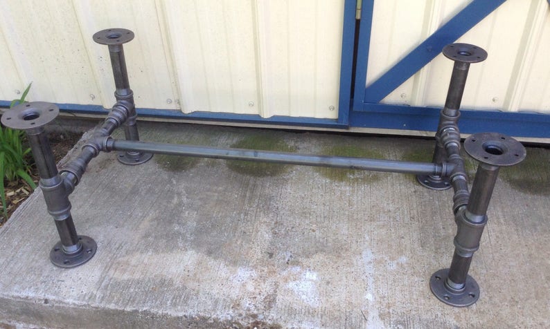 Coffee Table Legs Only Industrial Black Metal Pipe Urban Loft Rustic Look Coffee End Tables Home Living Commentfer Fr