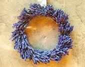 Dried Lavender Wreath - English Lavender