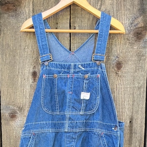 70s Vintage Big Mac Workwear Overalls / Light Blue Cotton Denim