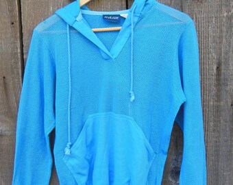 sheer mesh hoodie