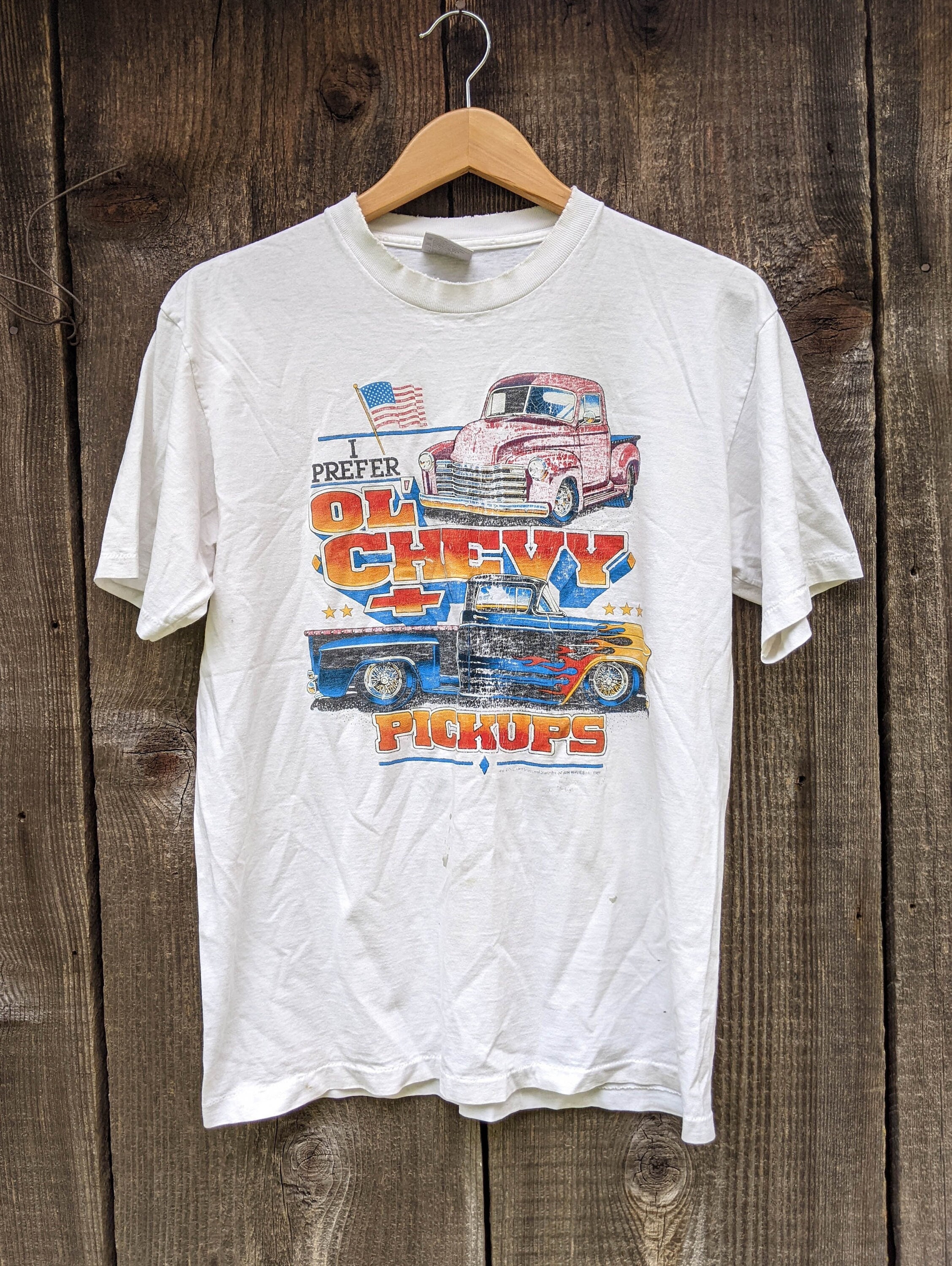 80s Vintage Chevy T Shirt / Rocker Rockabilly Pick up Truck 