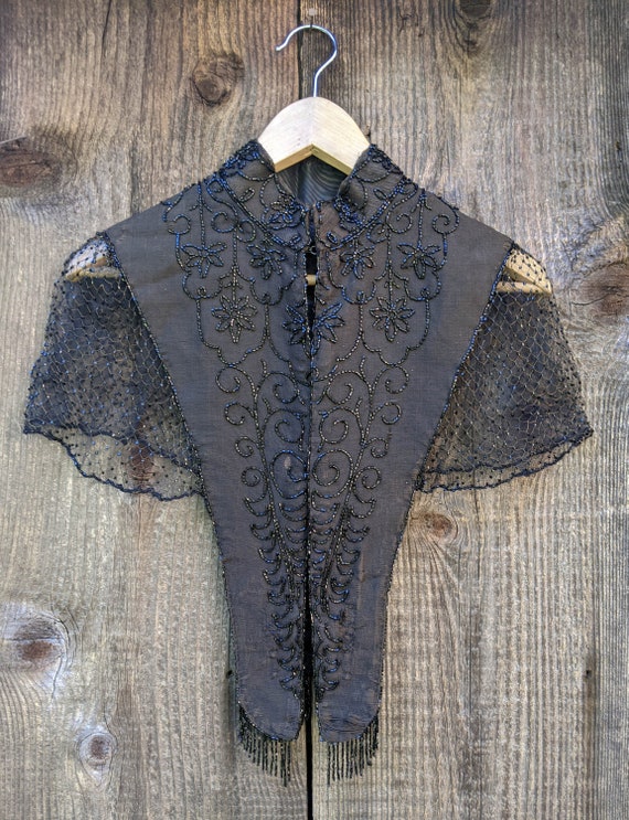 Antique Victorian Mantle Collar Blouse 1880s 1890s