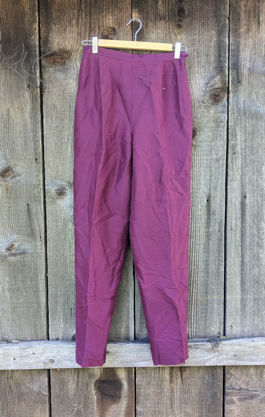 90s White Flared Slacks (XXS/XS)