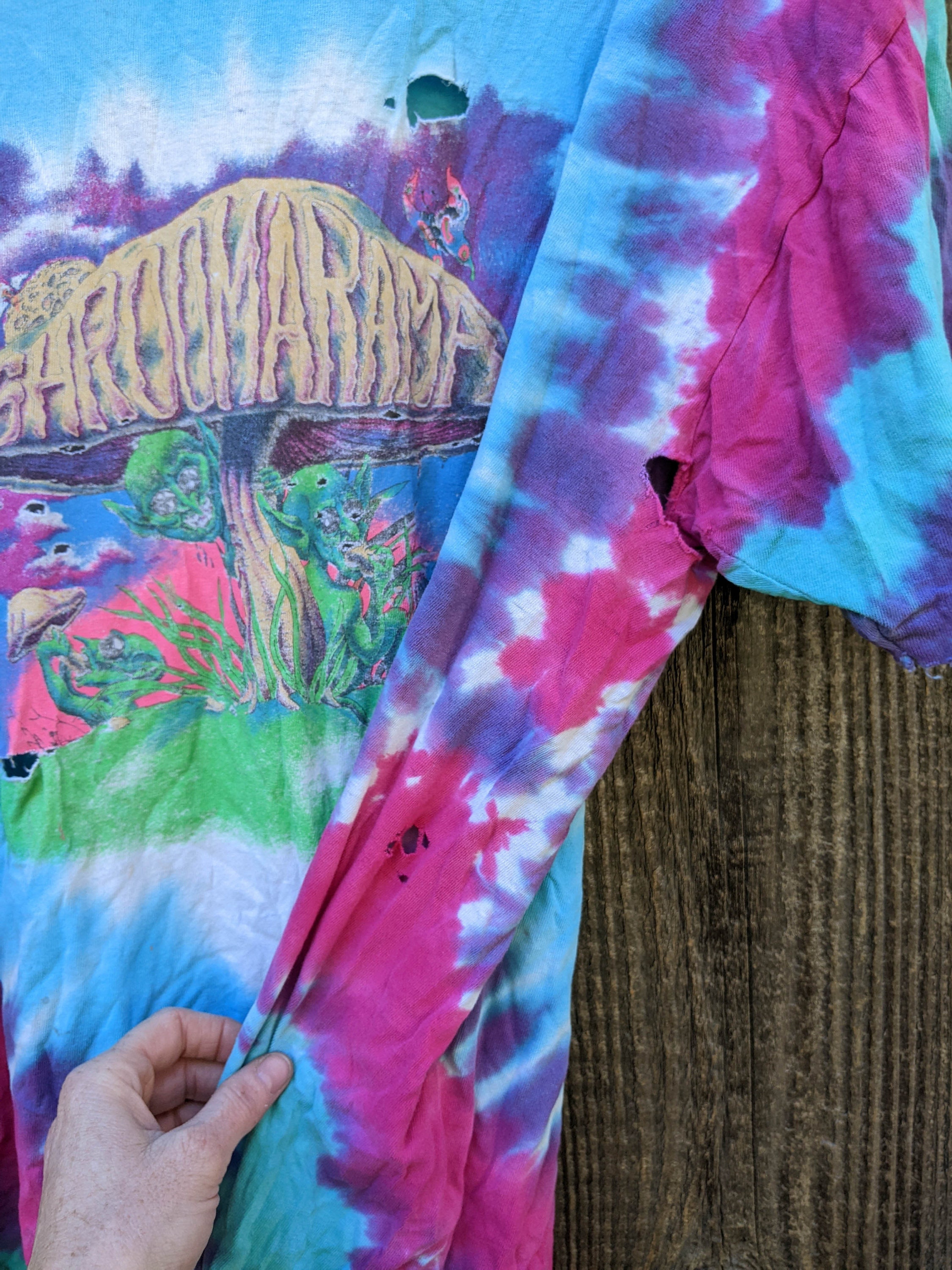 90s Vintage Shroomarama Festival T Shirt / Grateful Dead Style 