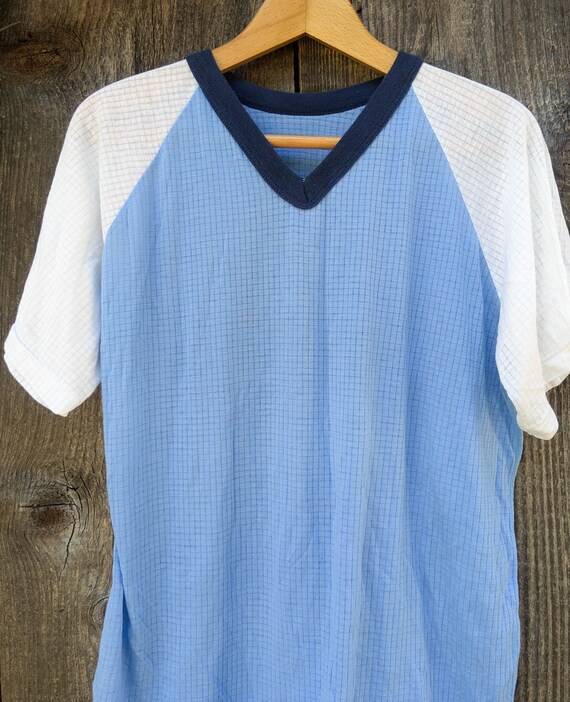 Tシャツ・カットソー RONRON TAPING V NECK COLLAR JERSEY HALF T SHIRT 4BKS355 RIBBON TAPING V NECK COLLAR JERSEY HALF T SHIRT GREY