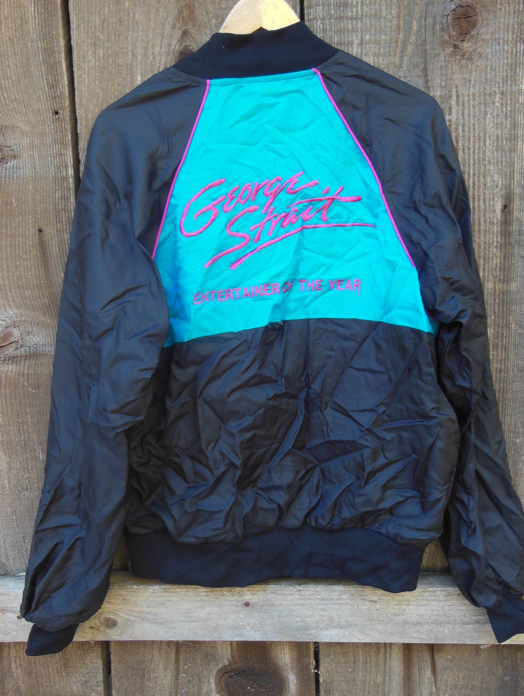 希少ヴィンテージGeorge Strait ON TOUR スタジャン レザー