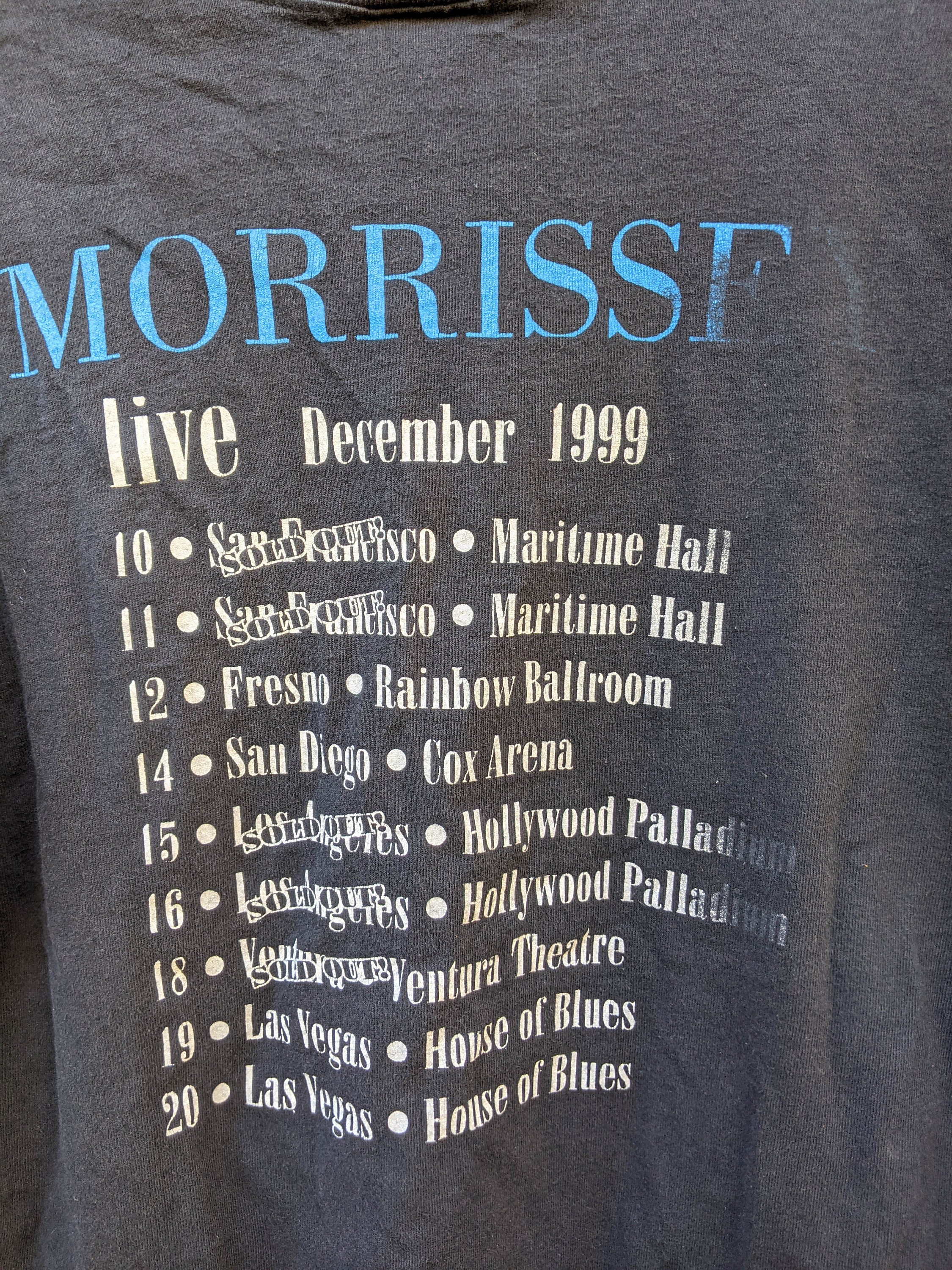 90s Vintage Morrissey T Shirt / Long Sleeve Band 1999 Tour Tee Etsy