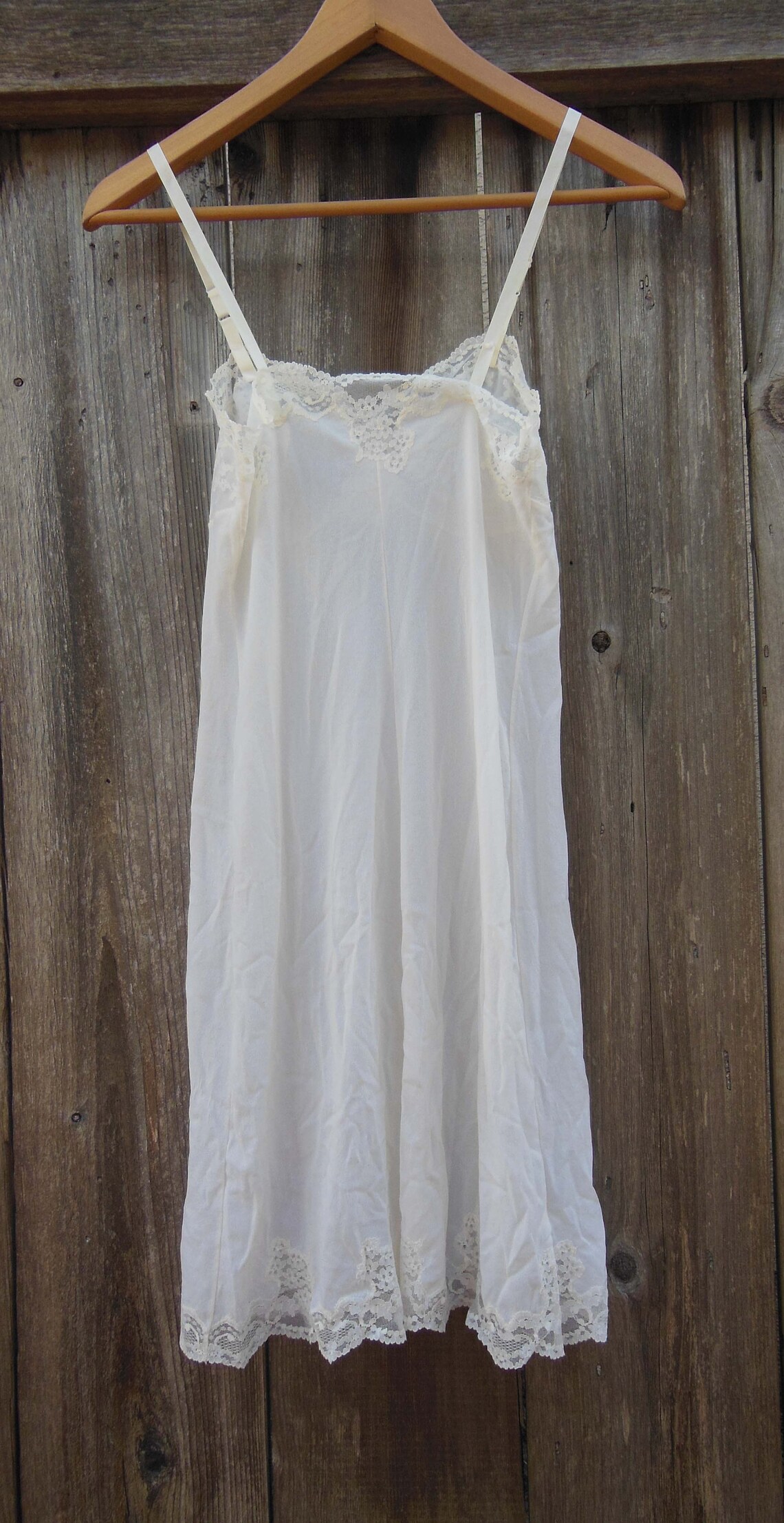 60s vintage white lace slip camisole lingerie / true vintage | Etsy