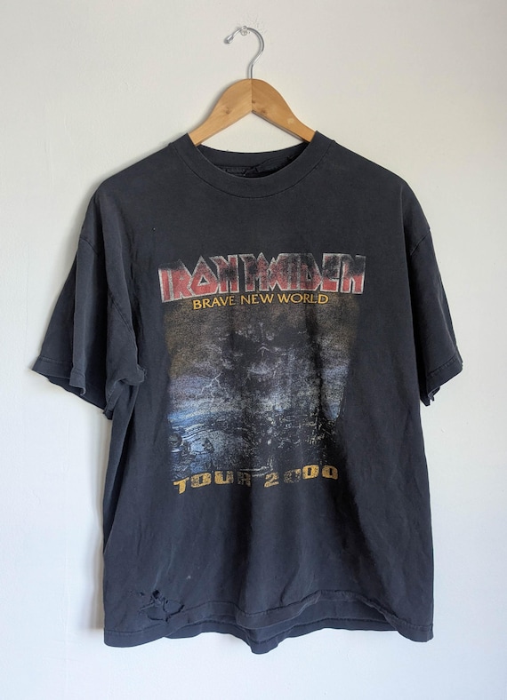 Iron Maiden Brave New World Tour 2000 T-shirt – Distressed Heavy