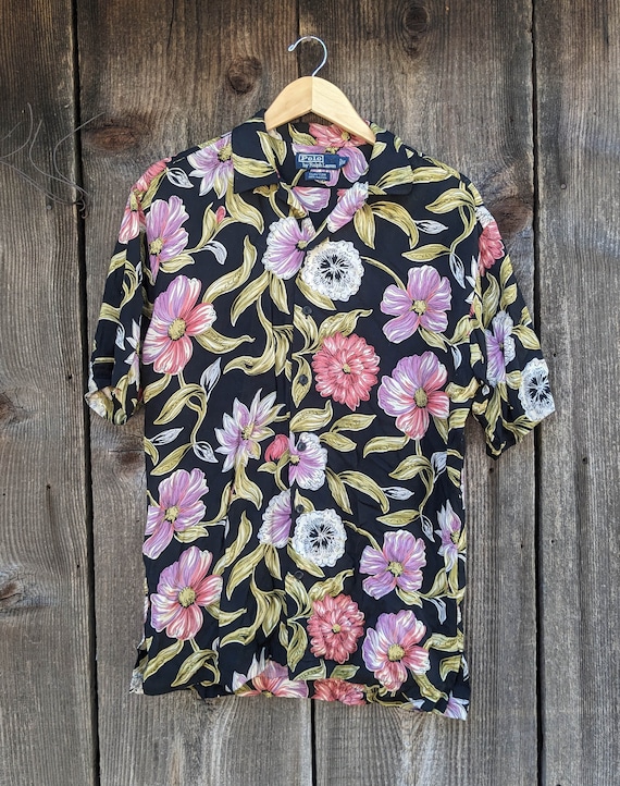 90s vintage Polo Ralph Lauren Clayton floral butto