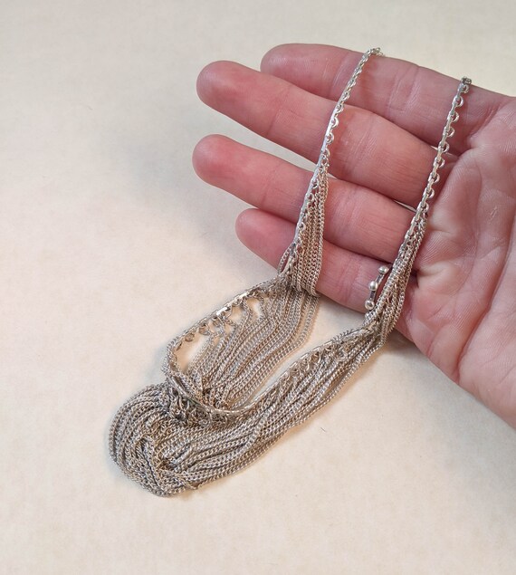 vintage silver tone pendant choker necklace – 86 Vintage