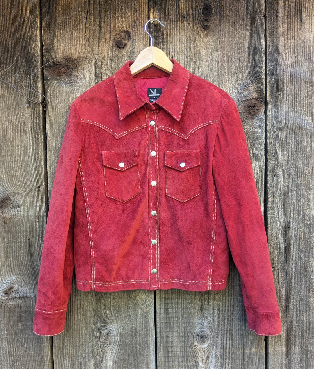 ジャケット・アウター 90s Cow leather swing top jacket y2k Y2K Soft Leather Jacket Free Shipping - The Vintage Twin