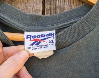 90s ヴィンテージTシャツ Reebok ABL シアトルレイン フェード 90s Vintage Reebok Above the Rim T Shirt / Faded Black