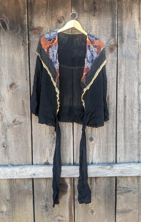20s vintage antique silk flapper dress / layered … - image 7