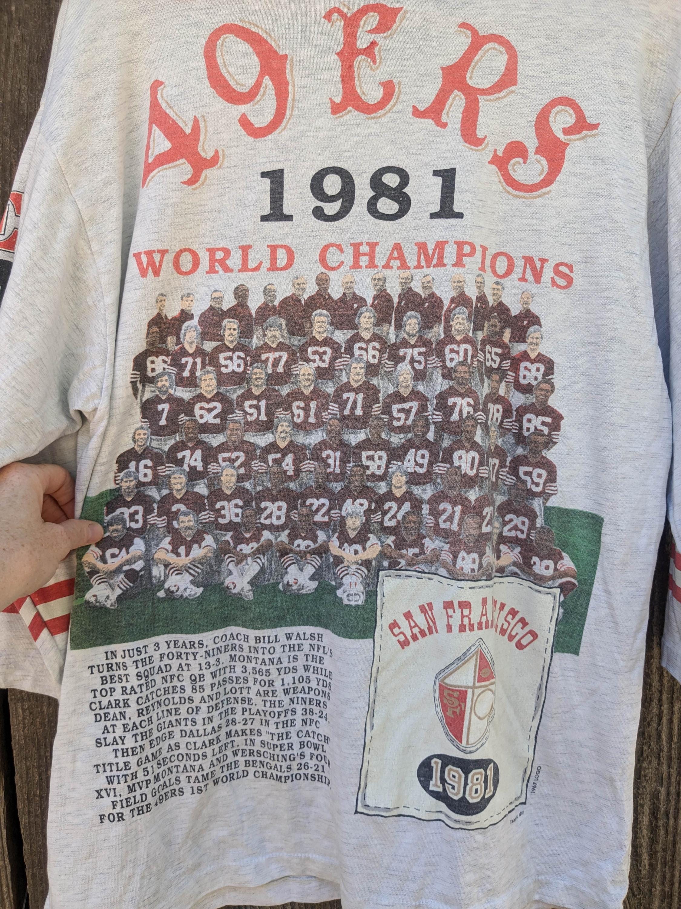 1981年製 スーパーボウル初優勝時 49ers T shirt