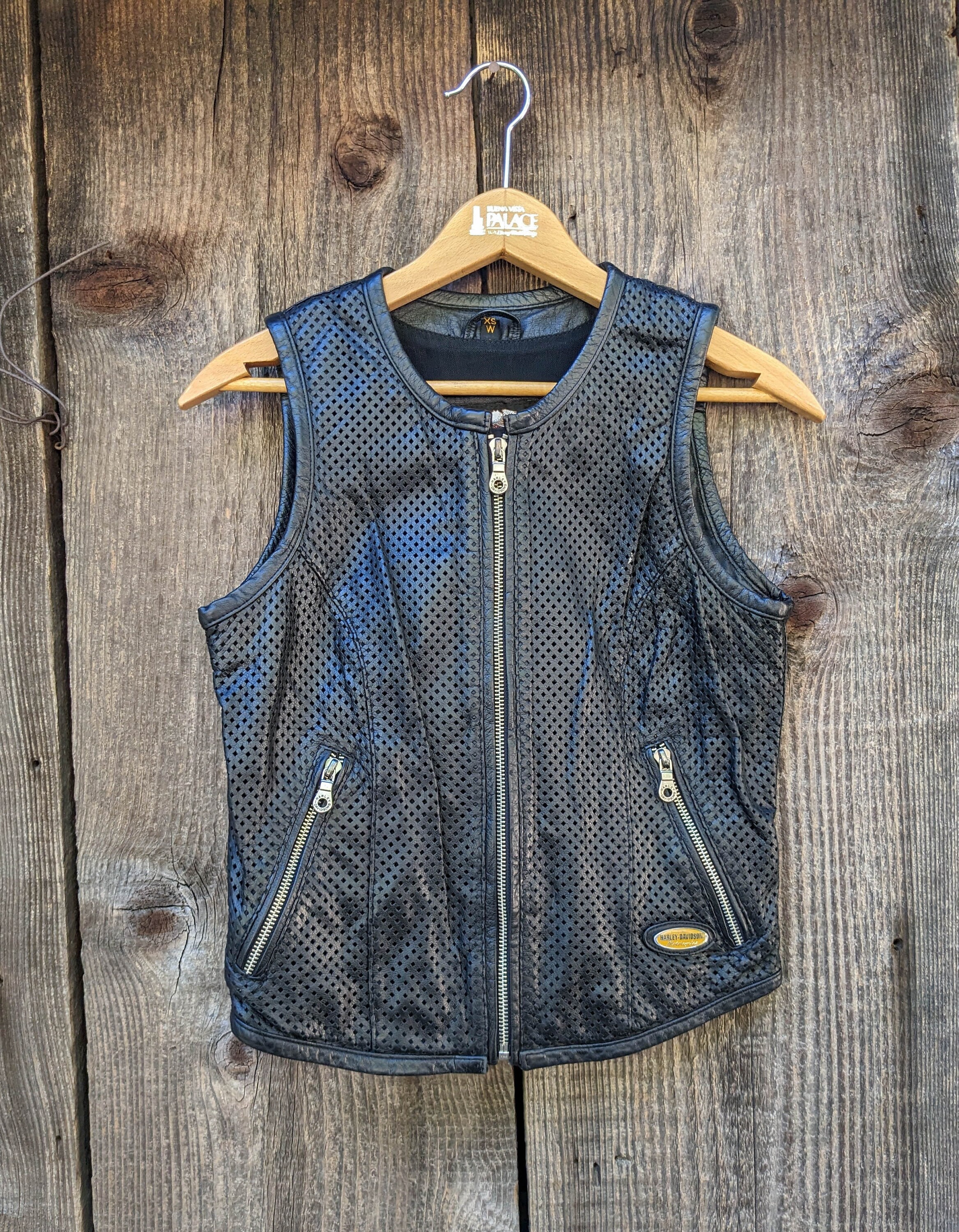 トップス 00s leather vest Harley-Davidson joker 00s Harley Davidson Owners Group Leather Vest - XL – The