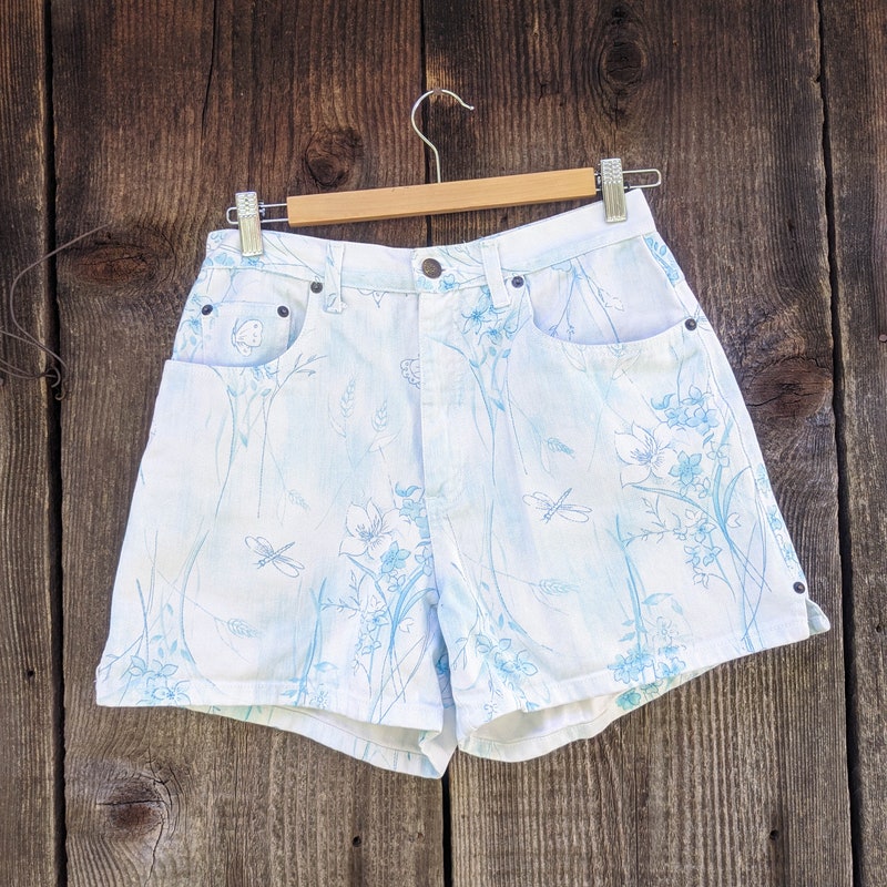 Butterfly Navy Flowy Shorts main image 0