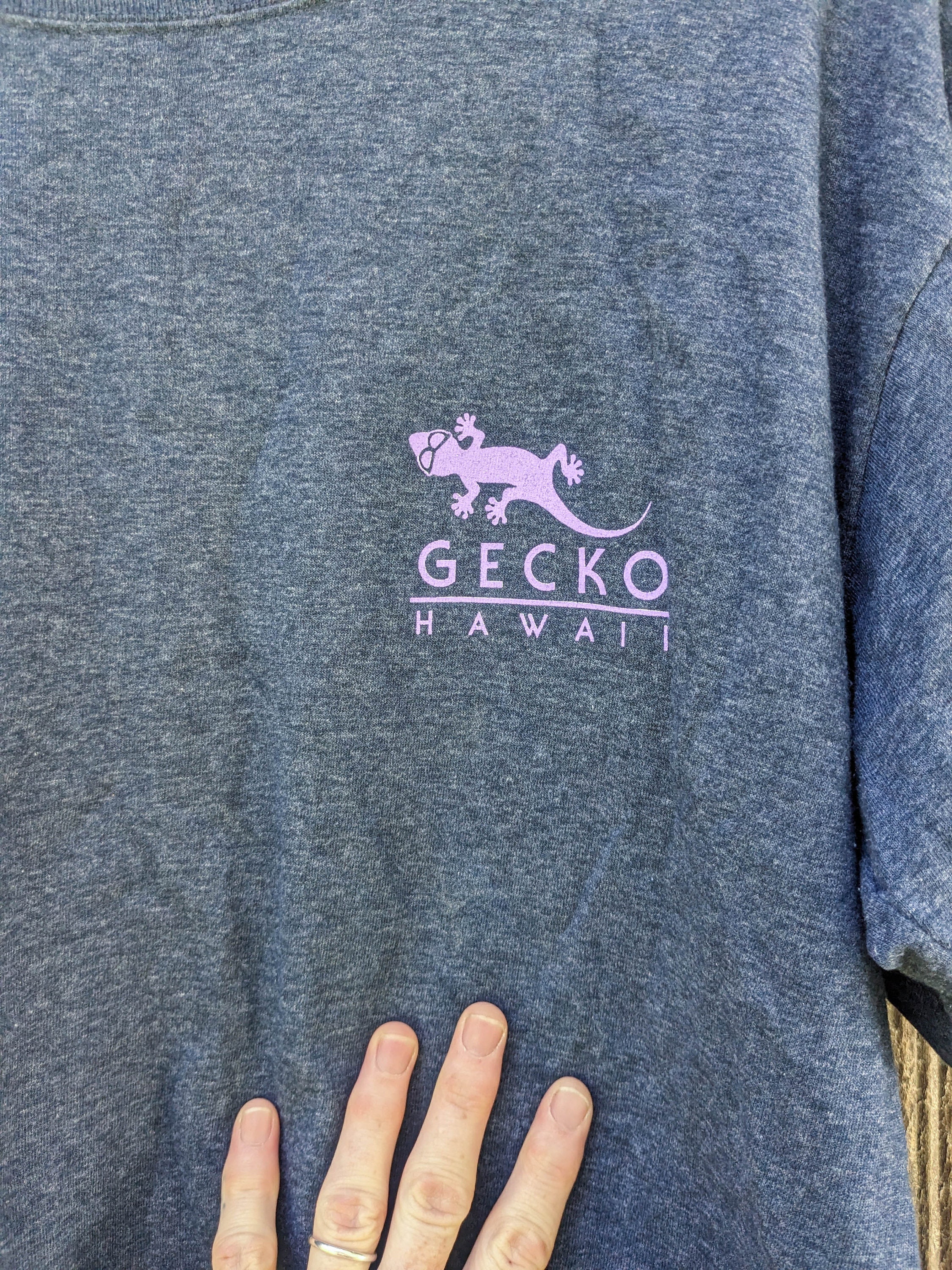 90年代ヴィンテージGecko Hawaii Tシャツ/レトロアスレチック 