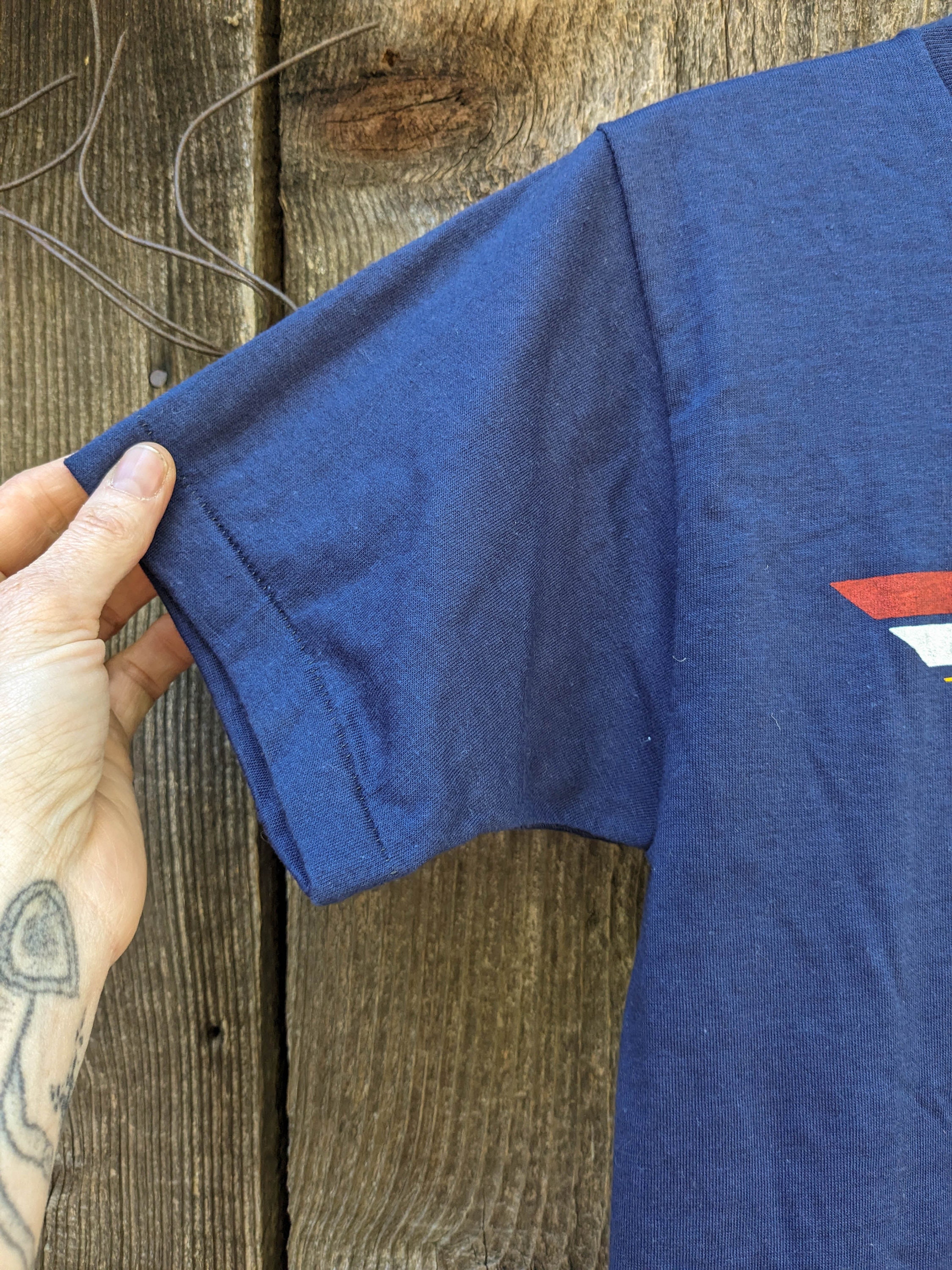 70s Vintage Pony Sports Club T Shirt / Single Stitch Seam