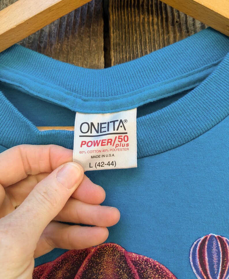 90s Vintage Albuquerque T Shirt / New Mexico Souvenir Tee Blue Cotton