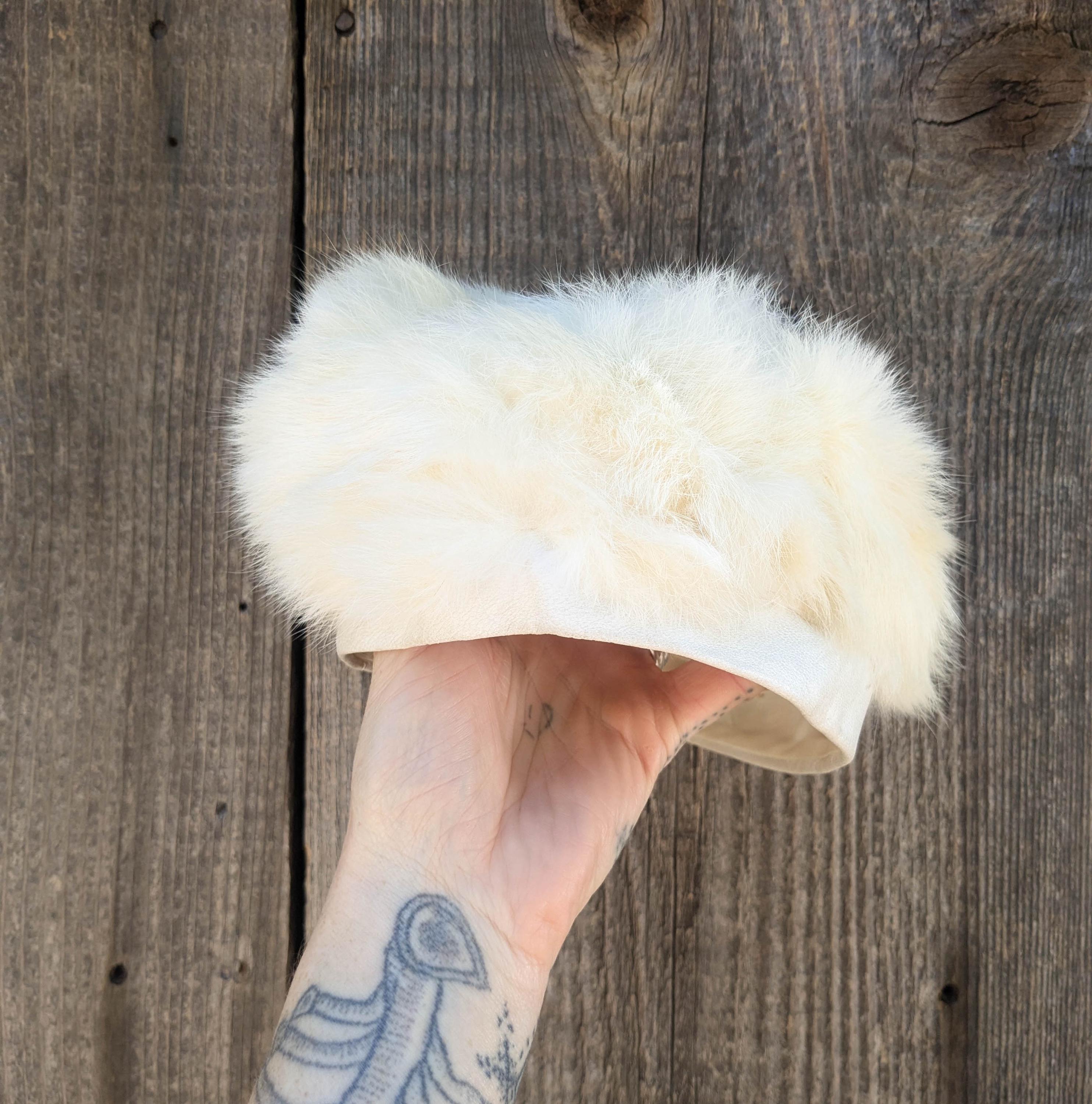 ? True Vintage ? Beresford Elegant Cream Luxe Pillbox Fur Women\'s Hat il_fullxfull.5484338872_3wlf.jpg main image 2