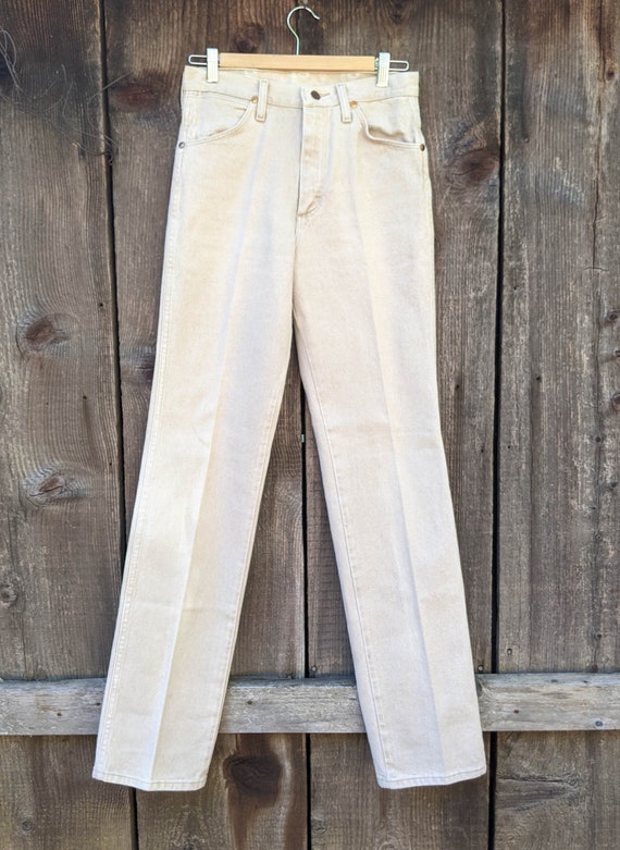 80s vintage beige Wranglers jeans 29 x 34 / high w