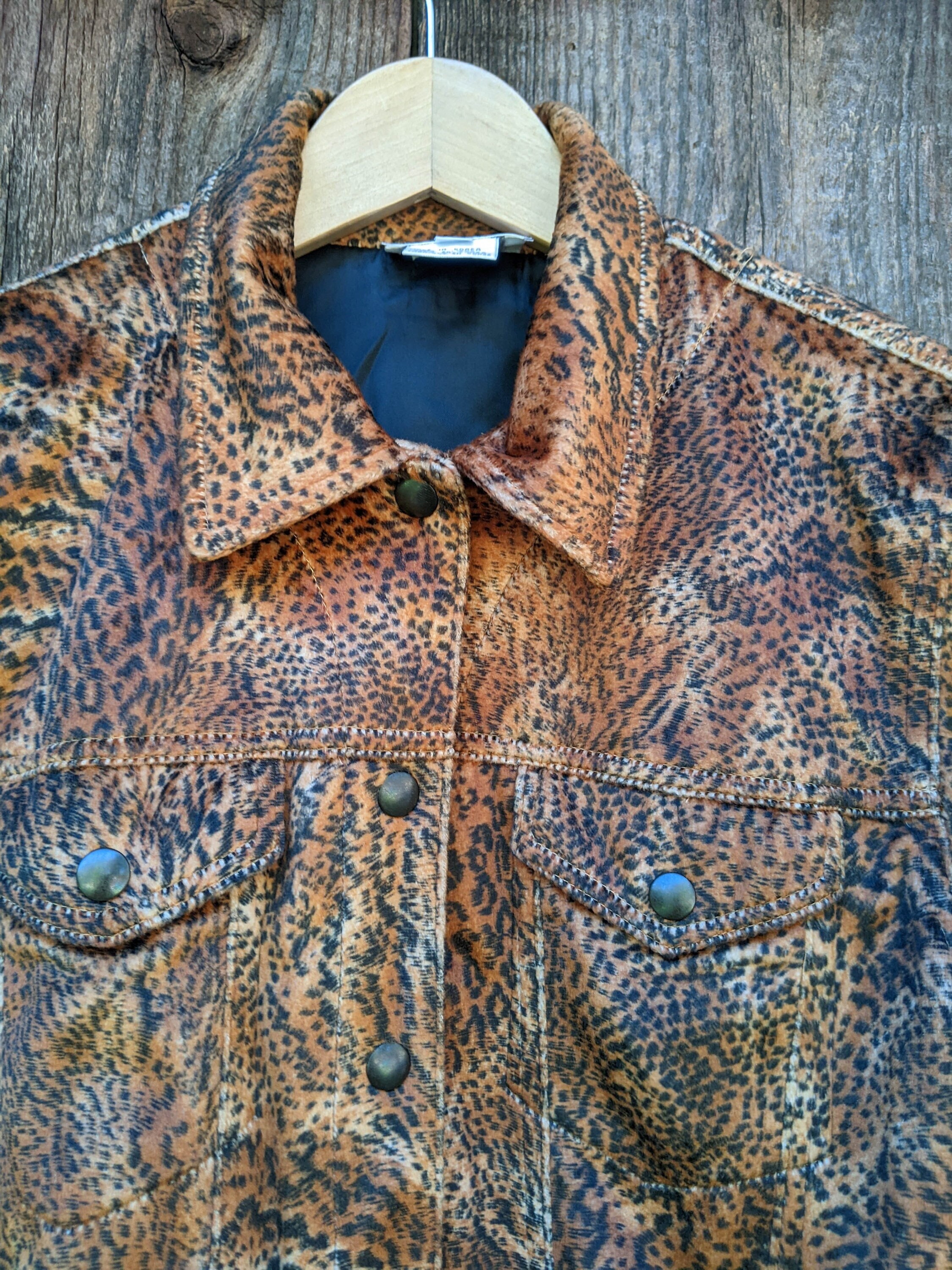 Velvet Jacket Leopard Print - Etsy