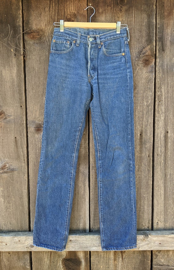 70s 80s Vintage Levis 501 Jeans 27 36 / USA Single Lock Stitch