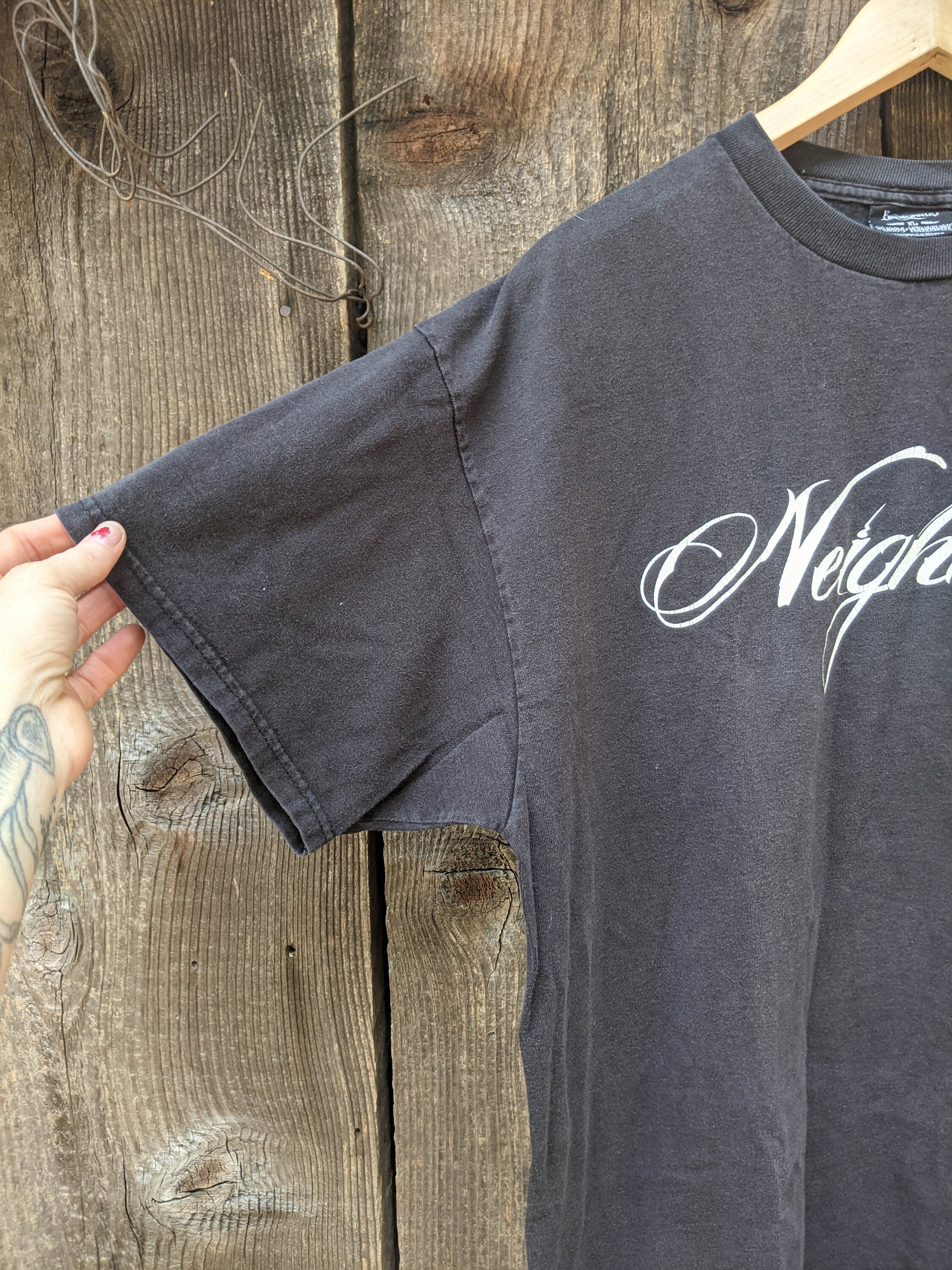 00s Vintage Stussy Neighborhood Boneyards T Shirt / Black 00s Vintage Stussy Neighborhood Boneyards T Shirt / Black