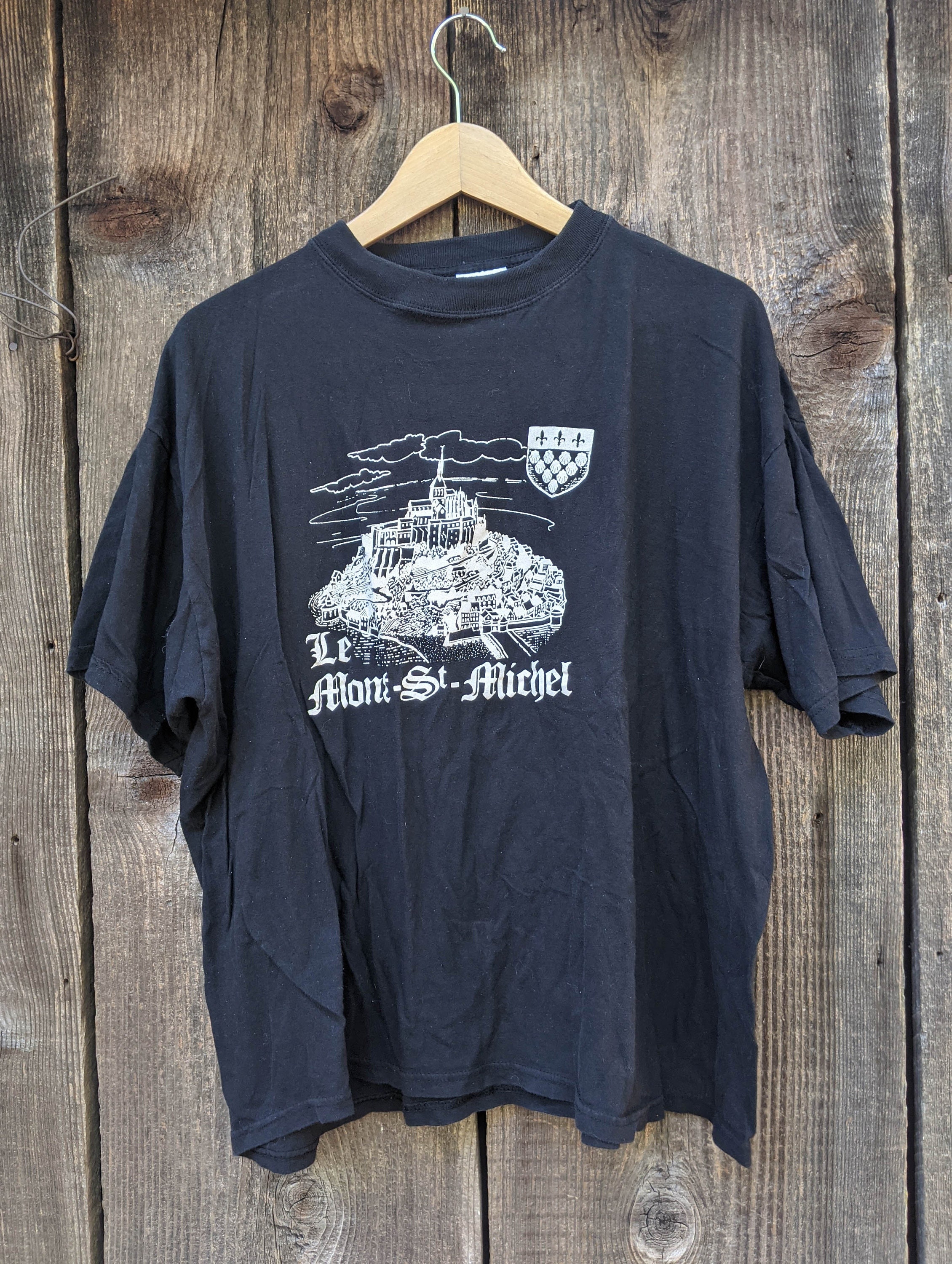 ★Le Mont Saint Michel★ Vintage washed unisex Tshirtsoatmea Le Mont St Michel - Etsy