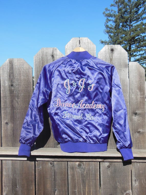 Purple satin jacket discount