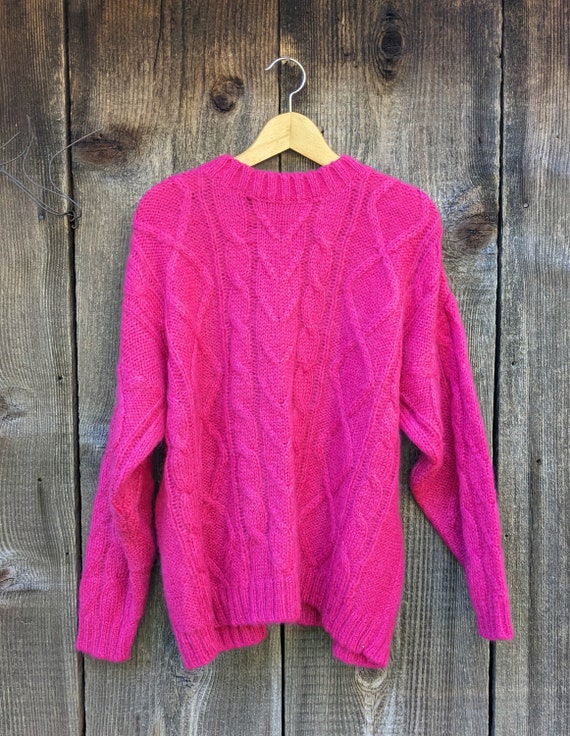 90s vintage Y2K pink mohair sweater / Limited Expr