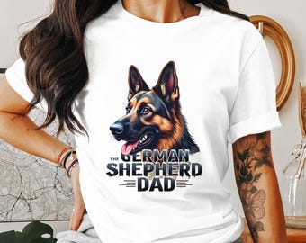 Lámina artística de papá pastor alemán: regalo para amantes de los perros (descarga digital)