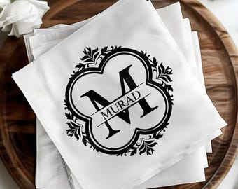 Tovaglioli personalizzati con monogramma: eleganti decorazioni per la tavola delle nozze