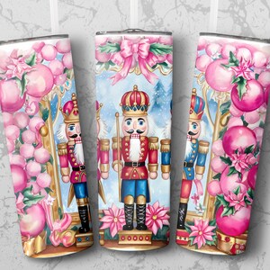 Emballage de gobelet de Noël Casse-Noisette : motif festif des Fêtes (numérique transparent)