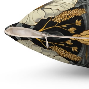 William Morris Bumblebee Pillow Cover: Art Nouveau Decorative Cushion image 4