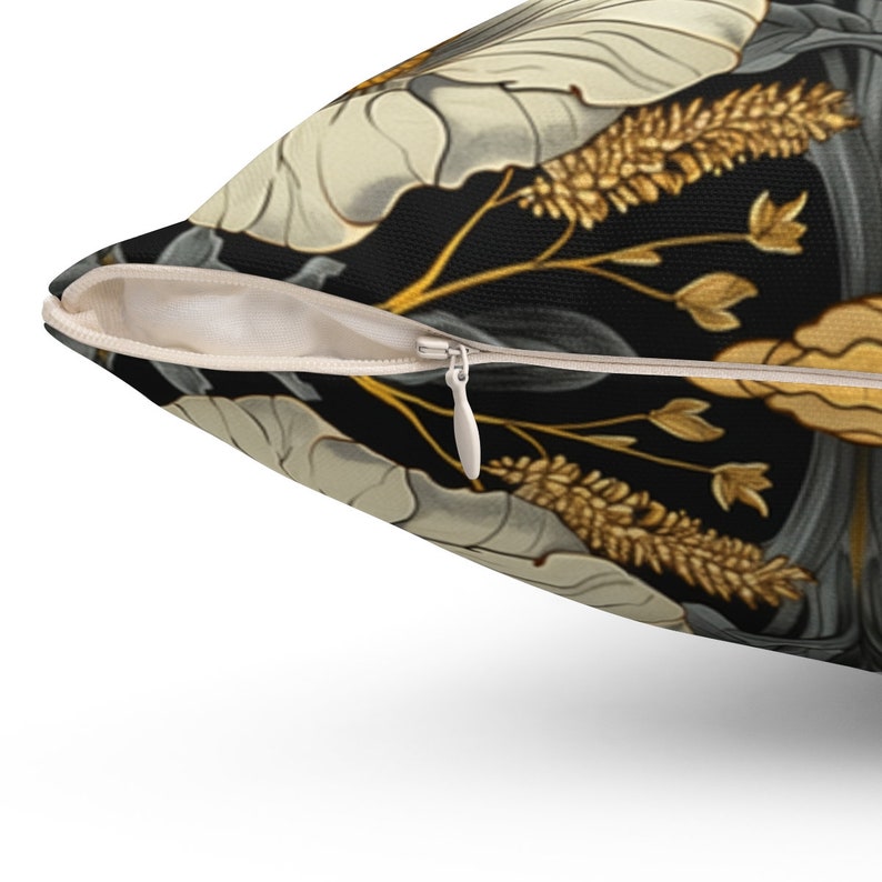 William Morris Bumblebee Pillow Cover: Art Nouveau Decorative Cushion image 4