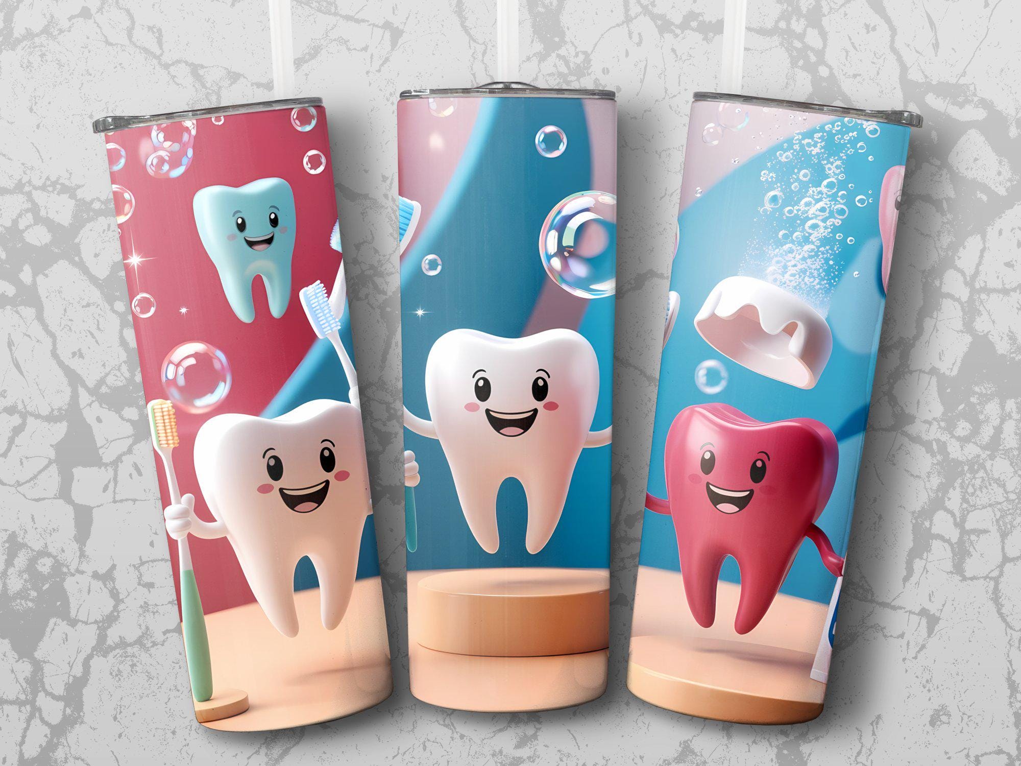 Dental Tumbler Wrap, Dentist 20oz Skinny Straight Tumbler Design for Sublimation, Full Tumbler Wrap, Tumbler Wrap File, Digital Download