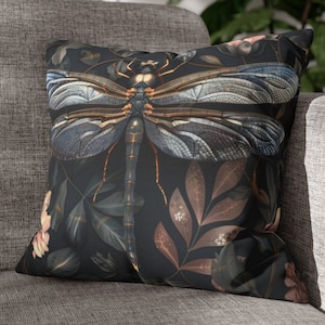 William Morris Dragonfly Art Pillow, William Morris Cushion Cover, Art Nouveau Pillow Case, Housewarming Gift Ancient Decorative Pillowcase